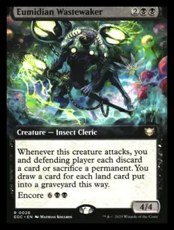 Eumidian Wastewaker Extended Art Edge of Eternities MTG - NM+ - Image 1