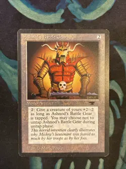 Vintage 1994 Magic the Gathering MTG 1x Ashnod's Battle Gear Antiquities - Image 1