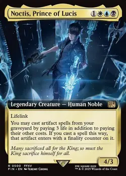 Noctis, Prince of Lucis Extended Art Regular - Final Fantasy MTG-NM - Image 1