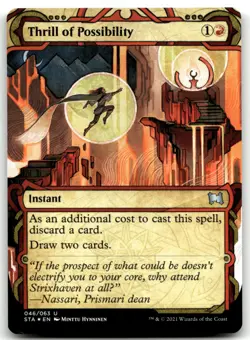 MTG Thrill of Possibility (Foil Etched) U Strixhaven: Mystical Archives 46 LP - Image 1