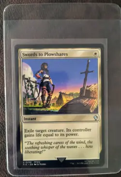 Swords to Plowshares 0256 MTG Commander FINAL FANTASY Magic Gathering Free Ship - Image 1