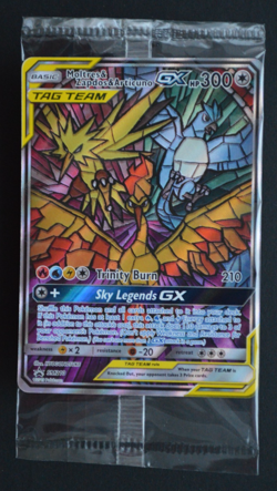 Pokemon TCG Hidden Fates Moltres & Zapdos & Articuno GX SM210 Sealed Promo #JQ - Image 1