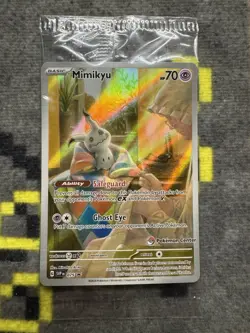 Pokemon Center Mimikyu Paldean Fates ETB Promo 075 TCG Sealed - Image 1