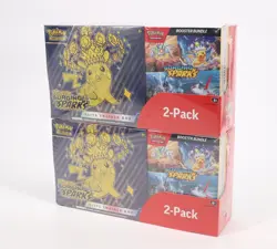 (2x) Pokemon Surging Sparks Elite Trainer Box + Booster Bundle - Image 1