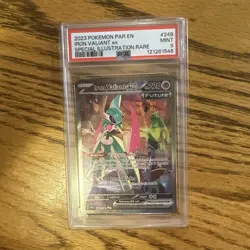 POKEMON PSA 9 2023 SV Paradox Rift Iron Valiant ex 249/182 SIR - Image 1