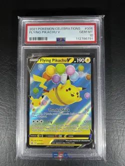 PSA 10 Flying Pikachu V Holo 006/025 Celebrations Pokemon TCG GEM MINT - Image 1