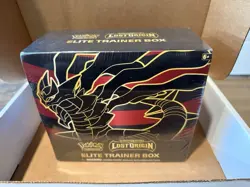 Pokemon TCG Sword & Shield Lost Origin Elite Trainer Box, Sealed/Water Damage - Image 1