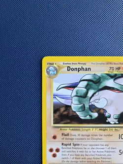 Pokemon TCG: Neo Genesis (2000) Unlimited Donphan Rare 21/111 Vintage Near Mint - Image 2