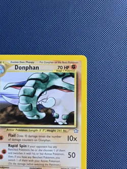 Pokemon TCG: Neo Genesis (2000) Unlimited Donphan Rare 21/111 Vintage Near Mint - Image 3