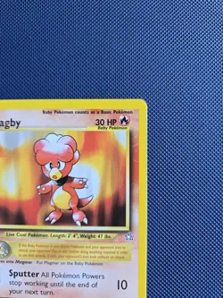 Pokemon TCG: Neo Genesis (2000) Unlimited Magby Rare 23/111 Vintage Near Mint - Image 3