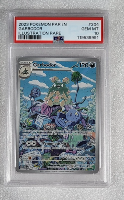 Garbodor 204/182 PSA 10 Paradox Rift Illustration Rare Pokemon TCG - Image 1