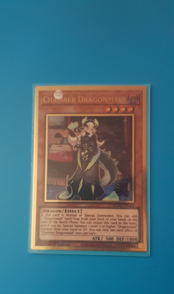 Chamber Dragonmaid - MGED - EN022 - Gold Rare - 1st Edition - Yugioh - Image 1