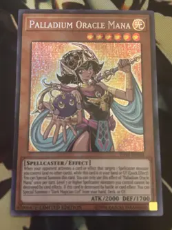 Yugioh: Palladium Oracle Mana - TN19-EN004 Prismatic Secret Rare Limited Ed NM - Image 1