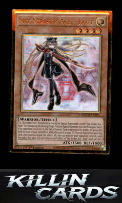 1st Edition Sky Striker Ace - Roze MGED-EN021 Premium Gold Rare Maximum Gold: El - Image 1