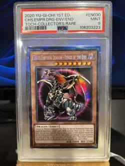 PSA 9 Chaos Emperor Dragon Collector's Rare 1st Ed TOCH-EN030 Yugioh - Image 1