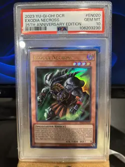 PSA 10 Exodia Necross Ultra Rare DCR-EN020 Yugioh 25th Anniversary - Image 1
