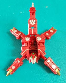 Bakugan Spyderfencer Red Pyrus Maxus Dragonoid Trap Battle Brawlers 009 - Image 1