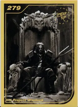Project Warlock Limited Run Games Gold Trading Card #279 New NO Creases Mint - Image 1