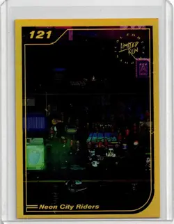 Neon City Riders Limited Run Games Gold Trading Card #121 New Mint - Image 1