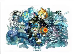 Mighty Gunvolt Burst Limited Run Silver Trading Card #129 New No Creases Tears - Image 1