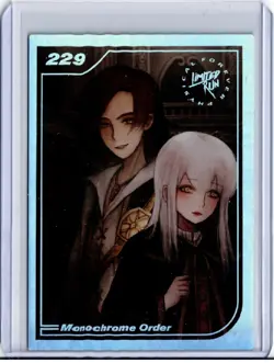 Monochrome Order Limited Run Silver Trading Card #229 New No Creases Mint - Image 1