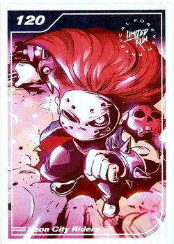 Neon City Riders Limited Run Games Silver Trading Card #120 New No Creases Tears - Image 1
