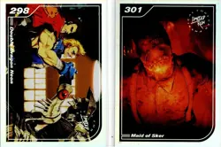 Maid of Sker & Double Dragon Neon Limited Run Silver Trading Card #298 #301 Mint - Image 1