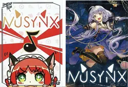 MUSYNX Limited Run Games Silver Trading Card #242 #243 New Mint - Image 1