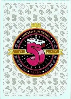 Limited Run Games 5th Anniversary #173 Silver Forever Physical Trading Card New - Image 1