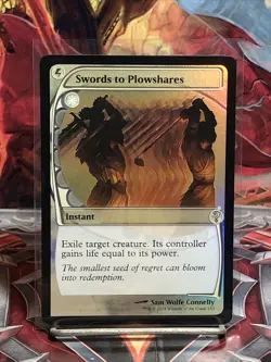 Swords to Plowshares (Foil) [Future Sight Frame] Mystery Booster 2 153 U MTG - Image 1