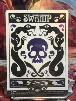 Swamp (Rainbow Foil) Secret Lair Drop 0890 Basic Land MTG - Image 1