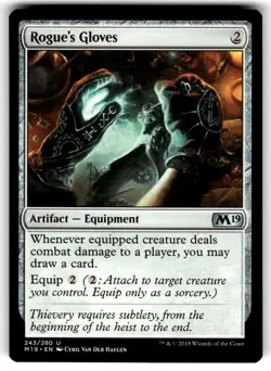 Rogue's Gloves Core Set 2019 Regular MTG - Image 1