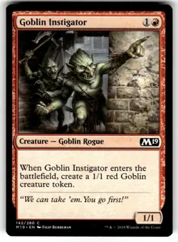 Goblin Instigator Core Set 2019 Regular MTG - Image 1