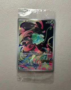 Pokemon Mega Evolution Bulbasaur 133/132 Stamped Box Topper Promo SEALED - Image 1