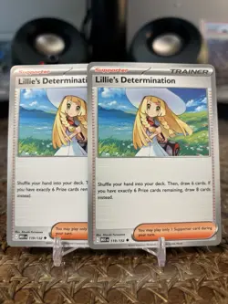Lillie's Determination 119/132 Uncommon Pokemon Mega Evolution (NM) x2 - Image 1