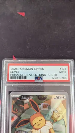 2025 Pokemon Eevee #173 Black Star Promo Pokemon Center Exclusive PSA 9 - Image 2