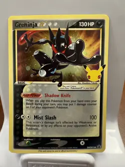 Greninja Gold Star Holo Promo SWSH144 Celebrations Black Star Pokemon - SEALED - Image 1