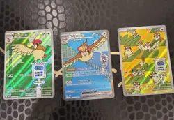Pokemon Pidgeot ex Obsidian Flames Lot Of 3 Violet Ultra Rare Full Art 225/197 - Image 1
