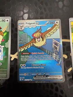 Pokemon Pidgeot ex Obsidian Flames Lot Of 3 Violet Ultra Rare Full Art 225/197 - Image 3