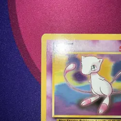 Mew #8 WOTC Black Star LP-MP NON-holo League Promo Pokemon Card - Image 3