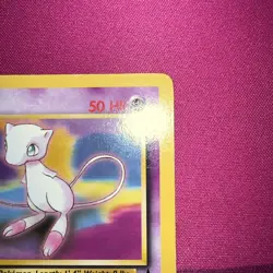 Mew #8 WOTC Black Star LP-MP NON-holo League Promo Pokemon Card - Image 5