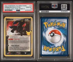 2021 POKEMON CELEBRATIONS CLASSIC COLL #17 UMBREON-GOLD STAR PSA 10 - Image 1