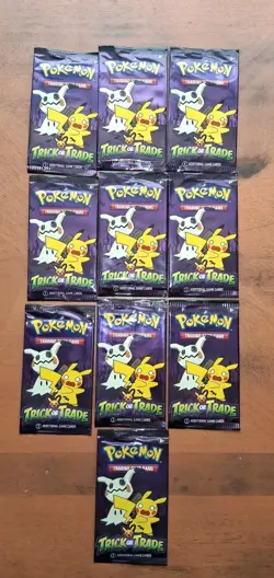 Pokemon TCG Trick or Trade 2023 Halloween 3 Card Packs LOT OF 10 - Image 1