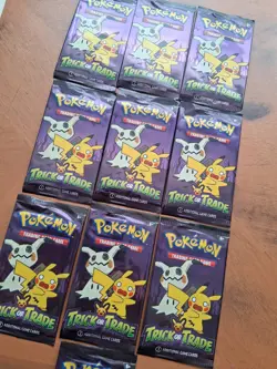 Pokemon TCG Trick or Trade 2023 Halloween 3 Card Packs LOT OF 10 - Image 2
