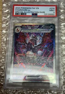 Pokemon Charizard EX Holo Card Paldean Fates SV234/091 PSA 9 - Image 1