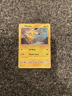Pikachu SM98 Sun & Moon Ultra Rare Holo Black Star Promo Pokemon Card - Image 1