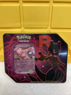 Pokemon Team Rocket MewTwo Ex Tin New Sealed Destined Rivals - New! - Image 1
