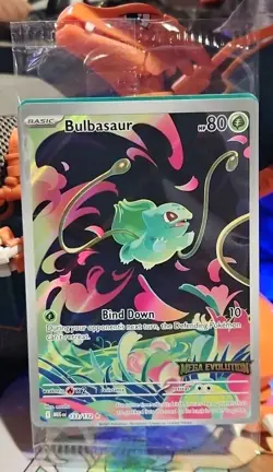 Pokemon Sealed Bulbasaur 133/132 Pokemon TCG Mega Evolution Stamped Promo 3 - Image 1