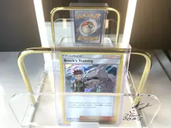 Pokemon Card Brock's Training 55/68 Reverse Holo Rare Hidden Fates NM - Image 1