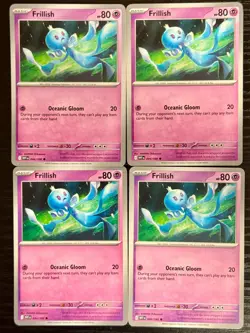 [4x Playset] Frillish 044/086 WHT: White Flare English Pokemon Card NM - Image 1